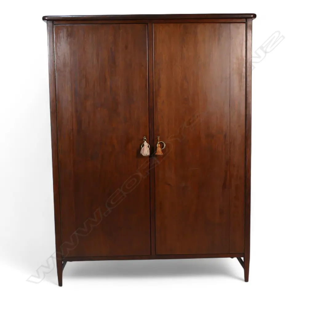 A Chinese Ming-style mahogany wardrobe, Image 1++